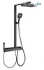 Bathroom rain shower bathroom matt black mixer thermostat shower set