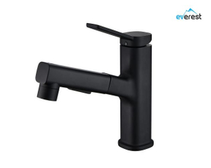 New Design Brass Rotate Flexible Water Tap 3 Mode Pull Out Black Basin Faucet Mixer Bathroom Lavatory faucets