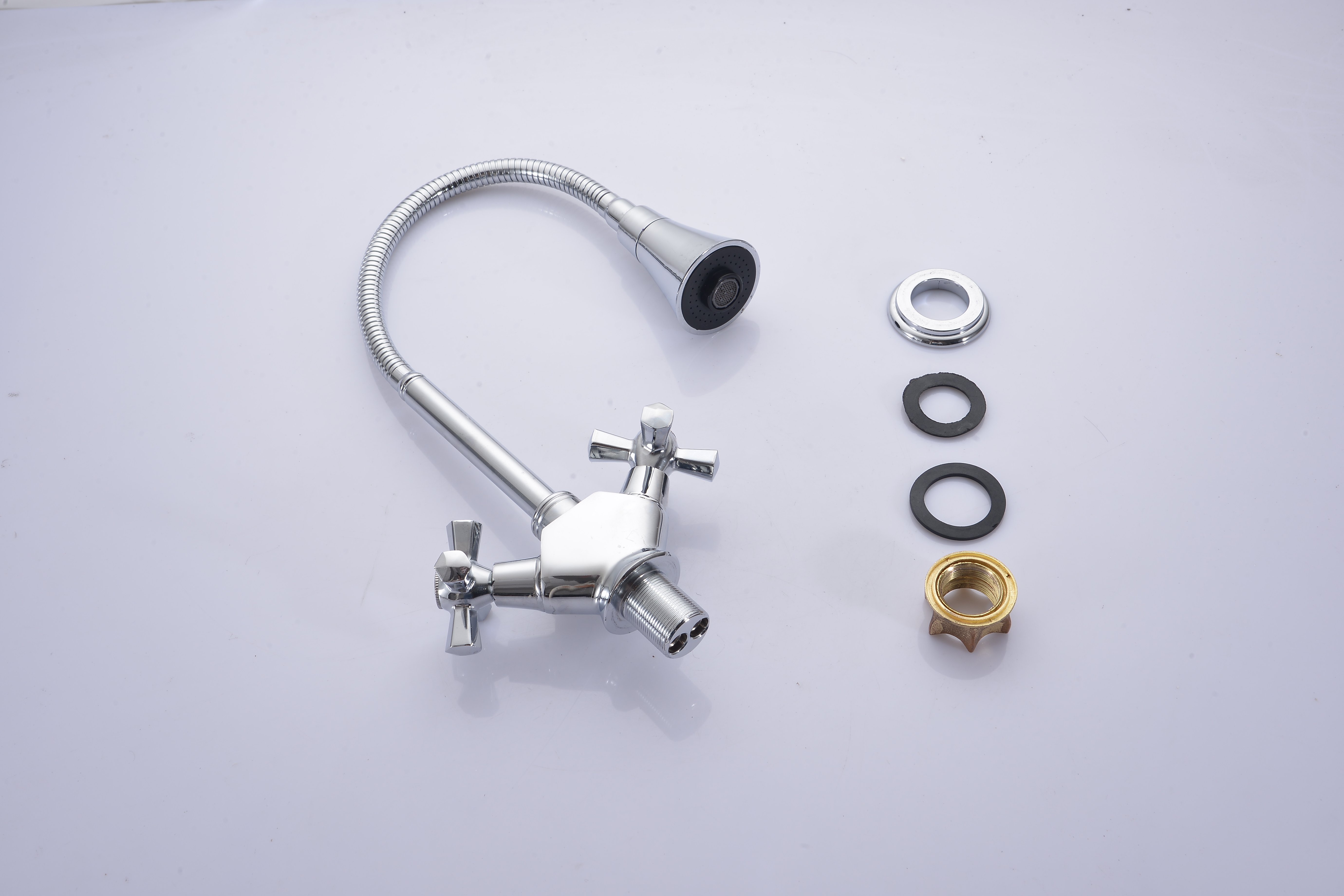 china faucet factory -- cross handle kitchen faucets with zinc materials