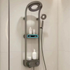 Gun Grey Thermostatic Hot Cold Wall Mounted Piano Key Shower Set Bathroom 12 Inch Shower Head Piano Shower Set