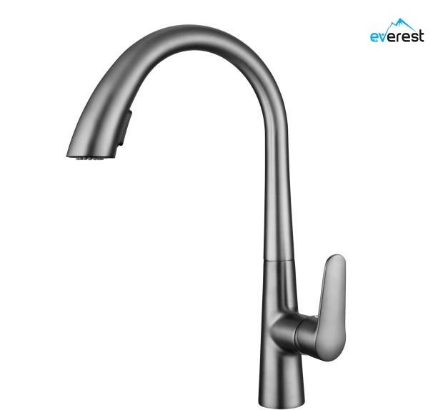 Pull-out spout sprayer faucet, hidden hot and cold pull-out kitchen faucet