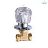 Hight Quality South American Chrome Plated Handle Brass Stop Valve 1/2" or 3/4"