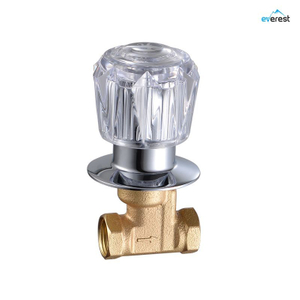 Hight Quality South American Chrome Plated Handle Brass Stop Valve 1/2" or 3/4"