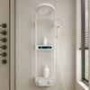 Gun Grey Thermostatic Hot Cold Wall Mounted Piano Key Shower Set Bathroom 12 Inch Shower Head Piano Shower Set