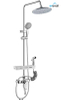 hot and cold shower faucet button switch designer high pressure shower set
