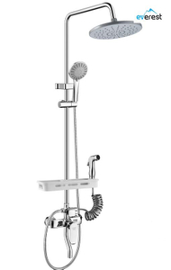 hot and cold shower faucet button switch designer high pressure shower set