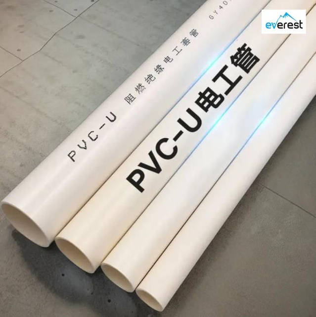 Cheap Price Electrician Casing Conduit Pvc pipe pvc tube and Fitting white blue and red wire tube