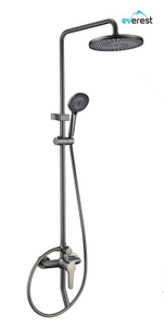 Bathroom Cold And Hot Digital Display Waterfall Rain Bathroom Piano Key Faucet Shower System Set