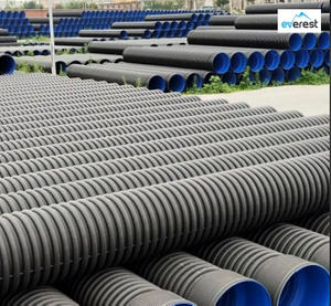 DN600 SN12.5 Corrosion Resistant Hollow Wrapped Water Irrigation Drainage HDPE Corrugated Structural Wall Pipe