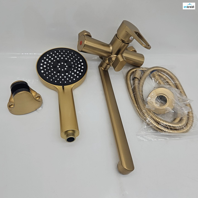 hot and cold shower faucet button switch designer high pressure shower set/ china shower set