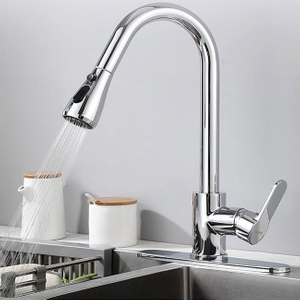 Pexmax Hot And Cold Water Brass Chrome Kitchen Faucet