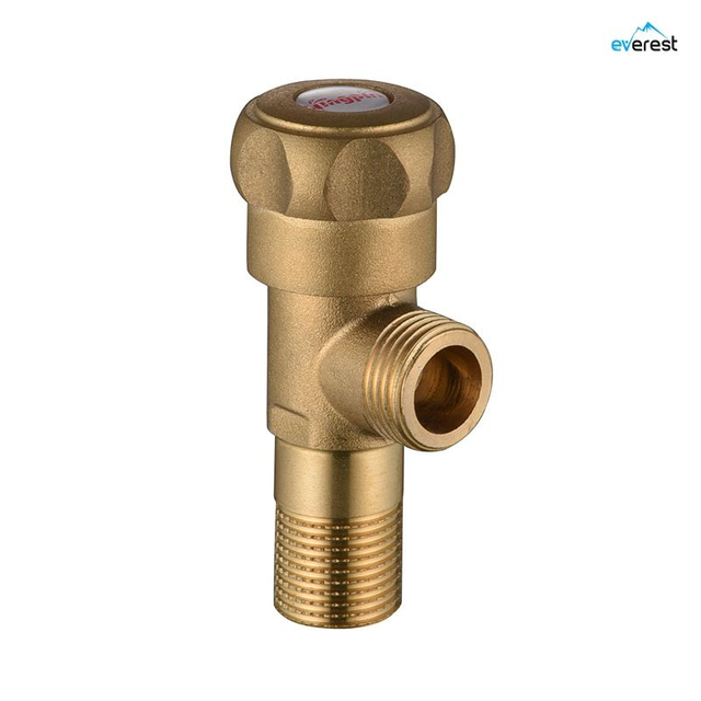 Gold Bathroom Kitchen Angle Valve Accessories Zinc Handle Brass Angle Valve